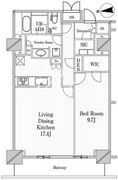 JP noie 恵比寿西 402 間取り図