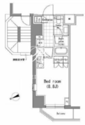 パークハビオ新橋 1101 間取り図