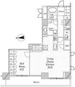 JP noie 恵比寿西 501 間取り図 ?>