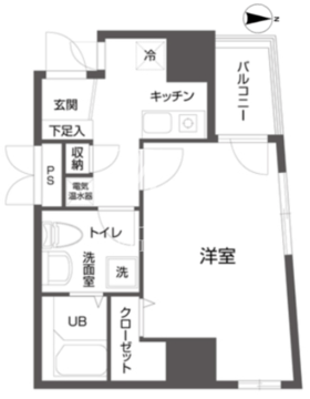 クローバーステイ秋葉原 304 間取り図