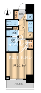 HF上野入谷レジデンス 1202 間取り図