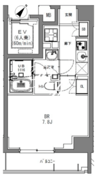 エスレジデンス日本橋馬喰町 703 間取り図