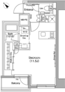 ザ・パークハビオ神楽坂 307 間取り図