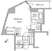 セントラルクリブ六本木 1-901 間取り図
