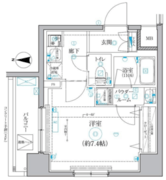 クオリタス菊川 204 間取り図