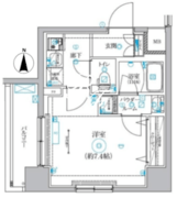 クオリタス菊川 504 間取り図