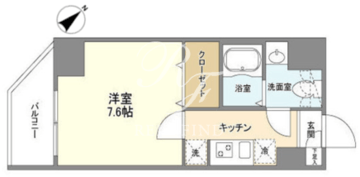 アルファコート王子2 201 間取り図