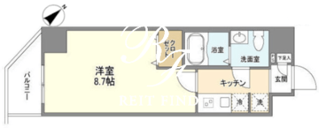 アルファコート王子2 802 間取り図