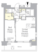 グラシアプレイス大森町 1101 間取り図