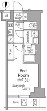 グラシアプレイス大森町 303 間取り図