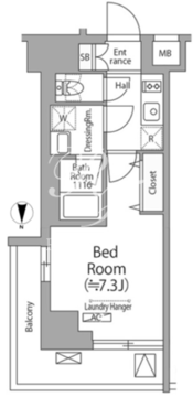 グラシアプレイス大森町 704 間取り図