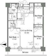 パークアクシス辰巳ステージ 1103 間取り図