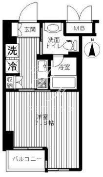 セリーズ門前仲町 503 間取り図