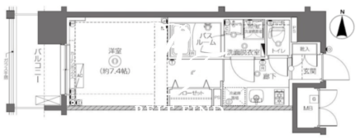 ズーム王子神谷 504 間取り図