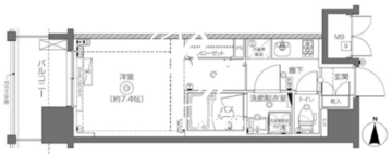 ズーム王子神谷 303 間取り図