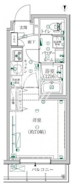 クレイシア都立大学クラッセ 204 間取り図