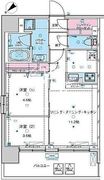 ジェノヴィア浅草5スカイガーデン 502 間取り図
