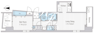 フェリーチェ代々木公園 202 間取り図