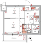 ハーモニーレジデンス池袋ウエスト 202 間取り図