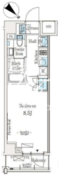 ソラニテ馬込 204 間取り図