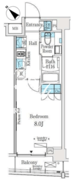 ソラニテ馬込 409 間取り図