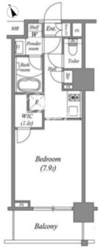 ザ・レジデンス赤坂檜町 512 間取り図