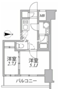 シーフォルム住吉 506 間取り図