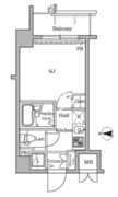 レジディア広尾2 407 間取り図
