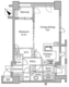 レジディア代官山 404 間取り図