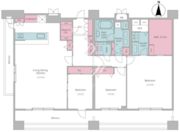 レジディア西麻布 1401 間取り図 ?>