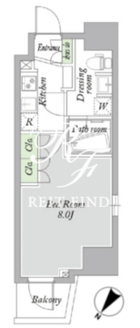 アーバンパーク西巣鴨 1403 間取り図