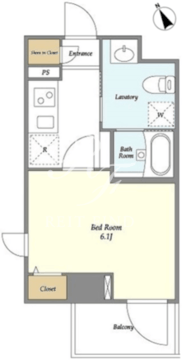 弘進ビル 303 間取り図