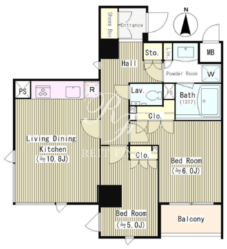 ラティオ南青山 301 間取り図