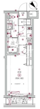 SPコート大森町 406 間取り図