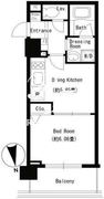 パークキューブ上野 706 間取り図