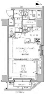 リルシア両国緑4丁目 302 間取り図