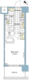 パークハビオ赤坂 706 間取り図