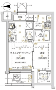 アーバンパーク千川 206 間取り図