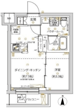 アーバンパーク千川 209 間取り図