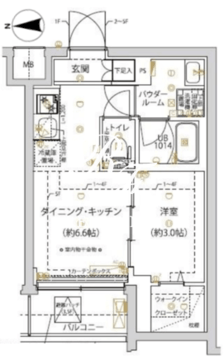 アーバンパーク千川 406 間取り図