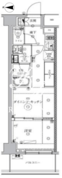 クリアルプレミア明大前 205 間取り図