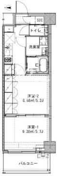 ニューミラ明大前 309 間取り図