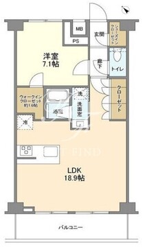 ニューミラ明大前 703 間取り図