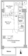 コンフォリア西早稲田 106 間取り図
