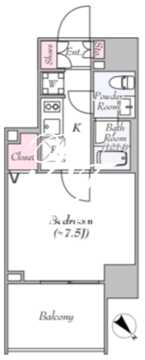 ログ浅草クラシック 1202 間取り図