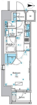 ルフォンプログレ浅草入谷 201 間取り図