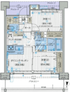 オーキッドレジデンス森下 706 間取り図