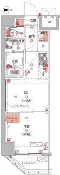 ハーモニーレジデンス東京大島ザ・ガーデン 701 間取り図