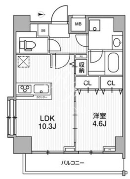 LUNIQ錦糸町 501 間取り図