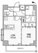 LUNIQ錦糸町 402 間取り図